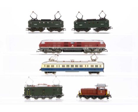 Unboxed HO Gauge Rivarossi and Other Electric and Diesel Locomotives (6), six unboxed examples SNCF electric BB 8178 (2) in g