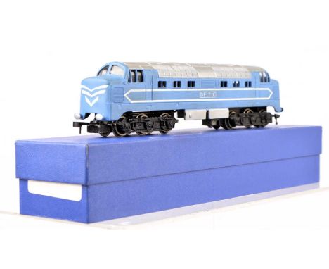 Hornby-Dublo 00 Gauge unboxed 3-Rail 3232 Co-Co Diesel Locomotive renamed 'Deltic' and repainted in the iconic Deltic blue an