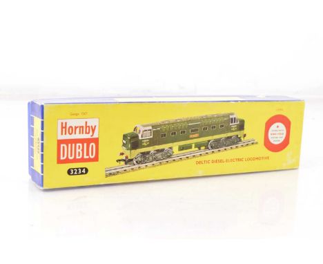 Hornby-Dublo 00 Gauge 3-Rail 3234 BR two tone green Diesel-Electric Locomotive D9001 'St Paddy' in unrun condition, with inst