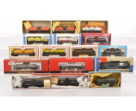 American HO Gauge Tank Wagons (16), all boxed, in various liveries from various regions, Life Like (1),  Mantua (1), Bachmann