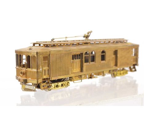 E Suydam & Co H0 Gauge Pacific Electric Powered Golden Gate RPO Model No 1401,  made by Jonan, Japan, unpainted, F-G