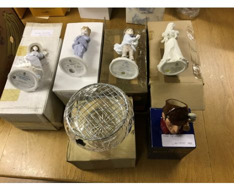 A box of ceramic figures