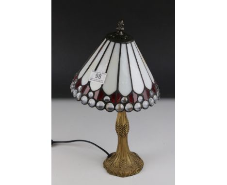 Tiffany style Table Lamp, 41cms high 