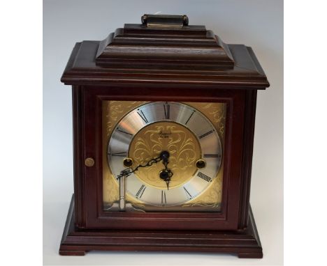 A 20th century Rapport mantel clock, carrying handle
