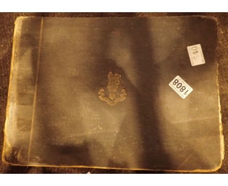 Album of vintage Indian Army Loyal North Lancashire Regiment 1927 photographs approximately 50 photographs largest 22 x 30 cm