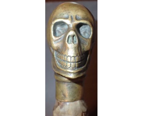 Skull head walking stick 92 x 18 cm