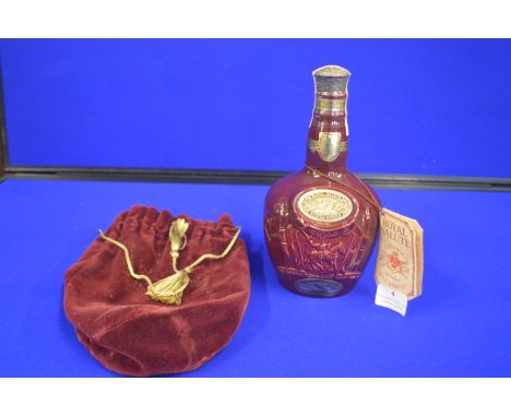 Chivas Royal Salute 21 Year Old Scotch Whisky in Wade Ceramic Presentation Flagon, and Velvet Opera Bag