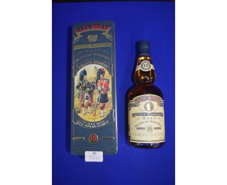 Glen Moray 15 Year Old Single Malt Scotch Whisky with Presentation Tin