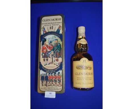 Glen Moray 12 Year Old Single Malt Scotch Whisky with Presentation Tin