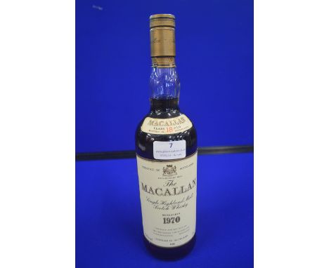 The Macallan 18 Year Old Single Malt Scotch Whisky Distilled in 1970 (unpackaged)