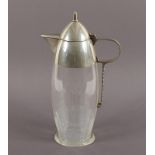 Jugendstilkanne, Glas, deutsch, um 1910