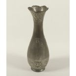 Jugendstil-Vase, Zinn, Modellnr. 4252, Kayser, Krefeld, um 1900