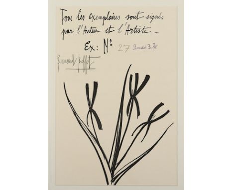 Buffet, Bernard, "Le voyage au Japon", Original-Lithografie, 49 x 31, 1981, von Annabel und Bernard Buffet handsigniert, unge