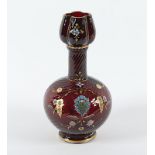 Vase, Glas, Baccarat, um 1880