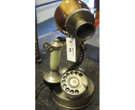 Vintage style stick telephone.