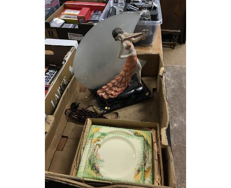 A Stefan Dakon style lamp etc