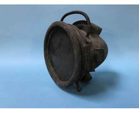 A Willocq Bottin acetylene head lamp