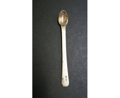 A George III silver medicine spoon, London 1810, 12cm, 12.5g.