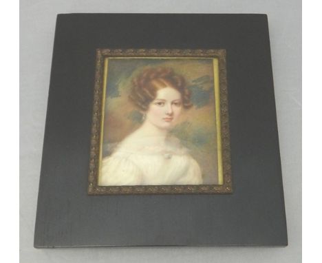 Early 19th Century British school, Portrait miniature of Anne Esther Duguid (nee Mackinlay), watercolour on ivory, inscribed 