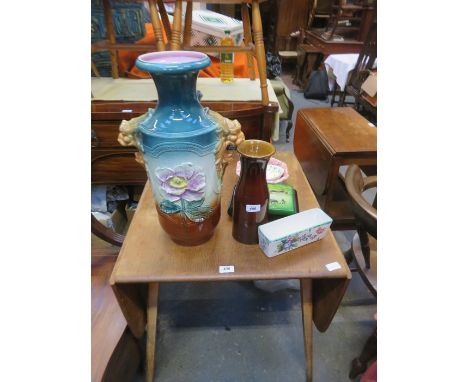 LARGE CERAMIC JUG AND OTHER SUNDRIES 