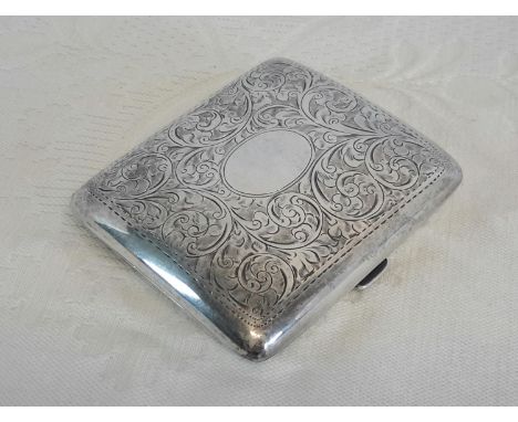 Birmingham silver cigarette case by William Henry Sparrow, dated 1938