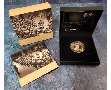 Numismatics -&nbsp;The Royal Mint Outbreak 2014 UK £2 sterling silver proof piedfort coin in capsule, boxed &amp; with certif