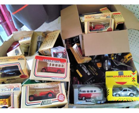 Diecast vehicles including Matchbox Superkings Keilder Forest Range Rover, &amp; Trailer; Matchbox Corgi, Lledo Days Gone &am