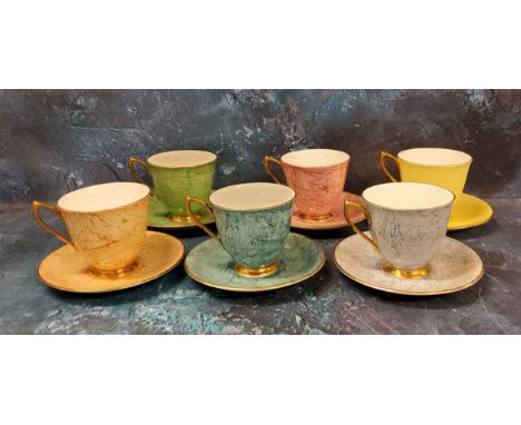 A Royal Albert Gossamer pattern tea service, for six, printed marks 