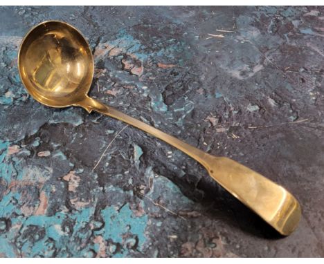 A George III silver Fiddle ladle, William Scott Peat, Edinburgh 1836 