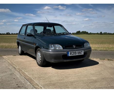 Offered without reserve, a special-edition Rover 100 in British Racing Green with just over 20,000 miles from new.The final e