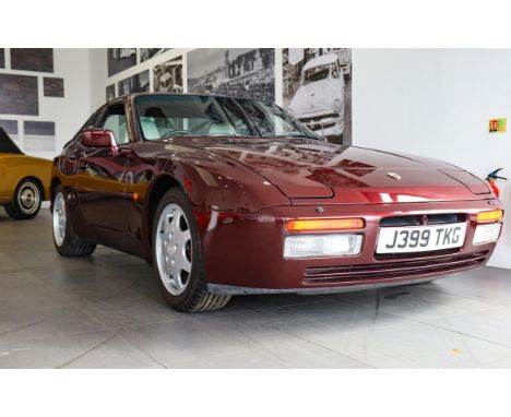 Low ownership, low-mileage second-generation 944 Turbo in Ruby Red Metallic.In 1989, the 944 S2 was introduced, powered by a 