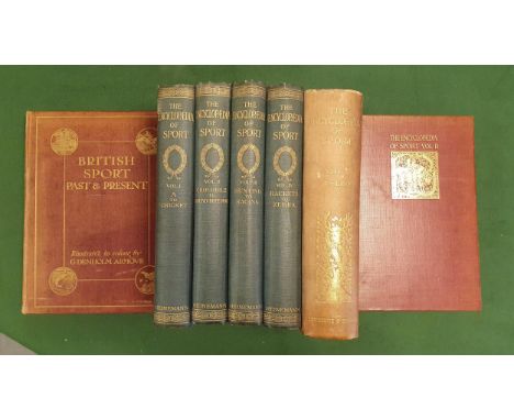 Seven Sporting Sports Hardback Books, comprising E D Cuming 'British Sport Past and Present' [ill. G Denholm Armour, Hodder &