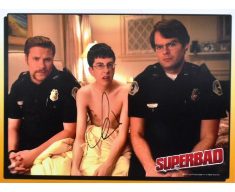 Christopher Mintz - Superbad (2007) - autographed large format 16x12" colour photograph from the movie. Signed in black ink t