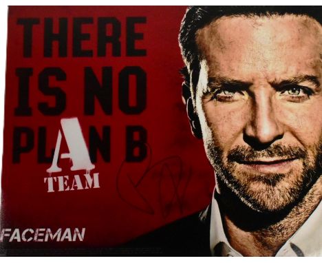 The A Team (2010 movie) - Bradley Cooper - autographed 8x10" photograph from the film. Signed in black ink to a light area of
