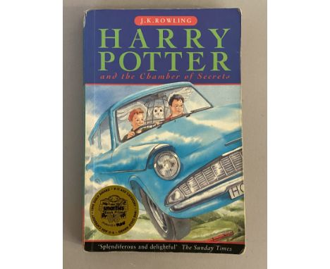 ROWLING, J K, Harry Potter and the Chamber of Secrets, 1998. First paperback edition, first issue, signed by J K Rowling on t