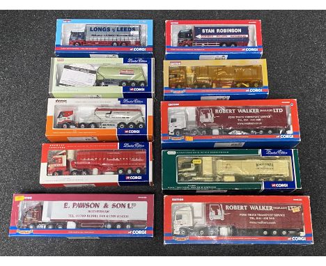 10x Corgi 1:50 scale Commercial vehicle models including Limited Edition examples, all boxed.