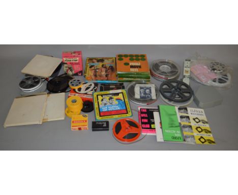 An interesting selection of vintage 8mm and Super 8 films, some boxed. Subjects include Thunderbirds, Westerns, Abbot &amp; C
