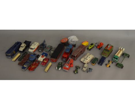 A quantity of unboxed vintage diecast models including Dinky, Corgi, etc.&nbsp;