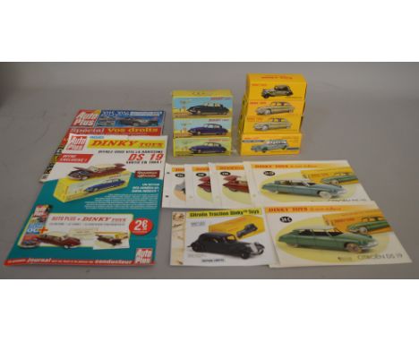 An interesting selection of Citroen models from the French Atlas Dinky Toys range, including a number of scarce variants. Mod