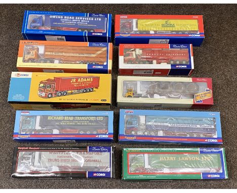 10x Corgi 1:50 scale Commercial Vehicle models including limited edition examples, boxed.