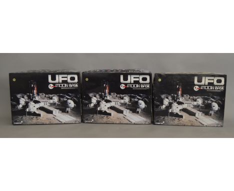 3x Aoshima UFO Moonbase model kits.&nbsp;(Contents not checked for completeness)