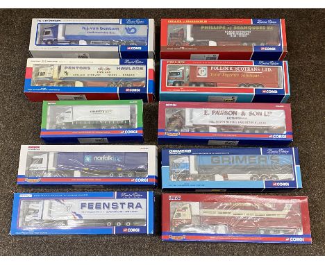 10x Corgi 1:50 scale Commercial Vehicles models including limited edition examples, all boxed.