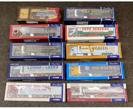 10x Corgi 1:50 scale Commercial Vehicle models including limited edition examples, boxed.