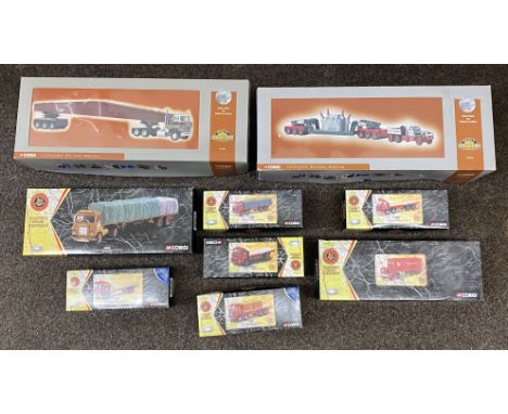 2x Corgi Classics Heavy Haulers 1:50 scale models together with 7x Corgi British Road Services models, all boxed (9)