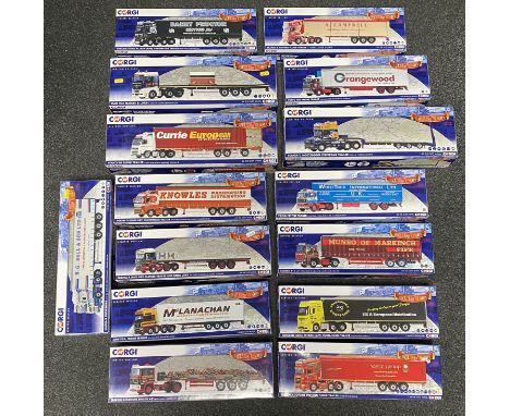 15x Corgi 1:50 scale Haulers of Renown Commercial vehicle models including Limited Edition examples, all boxed.