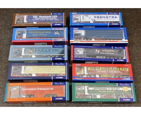 10x Corgi 1:50 scale Commercial vehicle models including Limited Edition examples, all boxed.