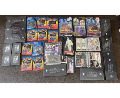 Mixed lot of TV related items including 12x star Wars Cartamundi playing card sets, all sealed. Together with James Bond 007 