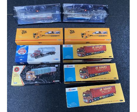 9x Corgi 1:50 scale Commercial vehicle models including 50th Anniversary examples, all boxed.