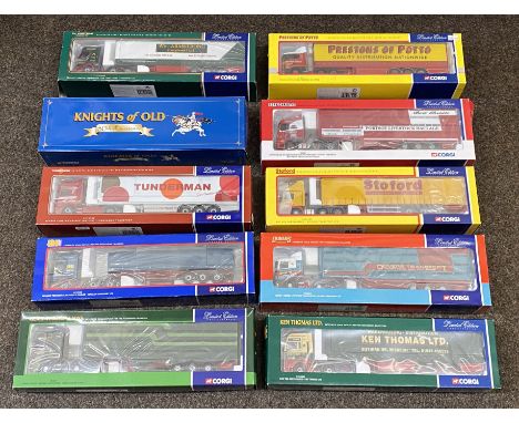 10x Corgi 1:50 scale Commercial Vehicle models including limited edition examples, boxed.