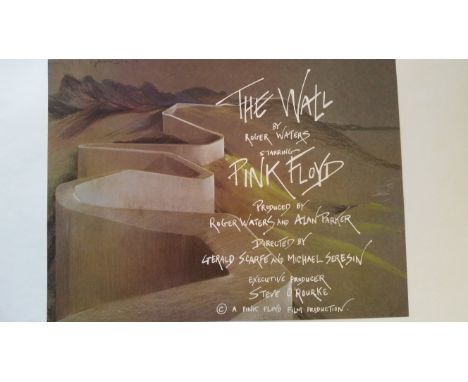 POP MUSIC, rare early pre-production booklet Pink Floyd - The Wall" Movie Promo Book.  The film's original format was to be c